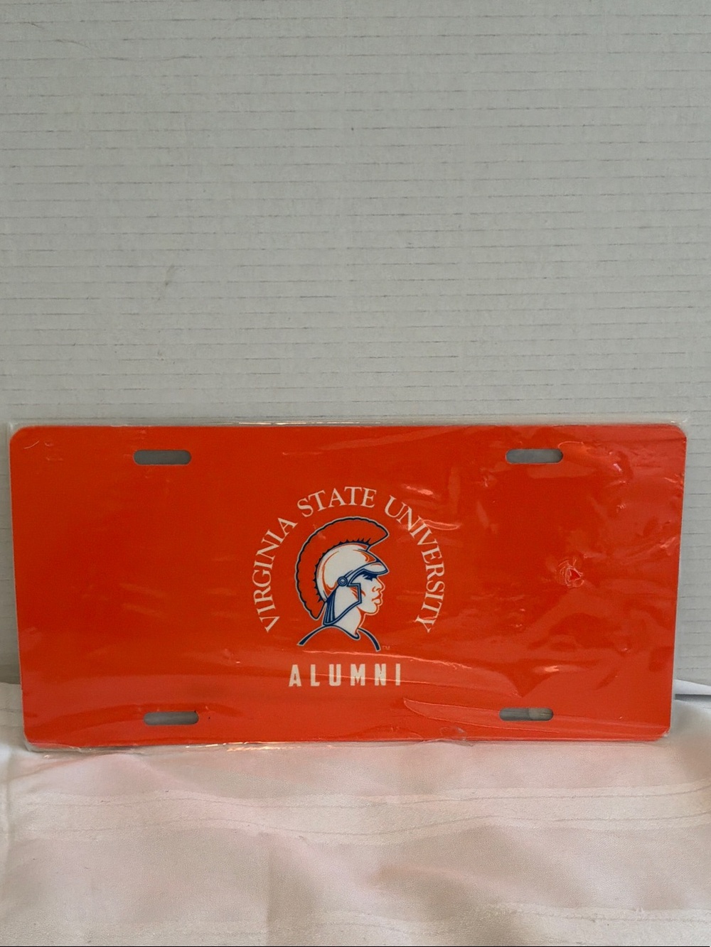 Virginia State University Alumni License Plate - Orange